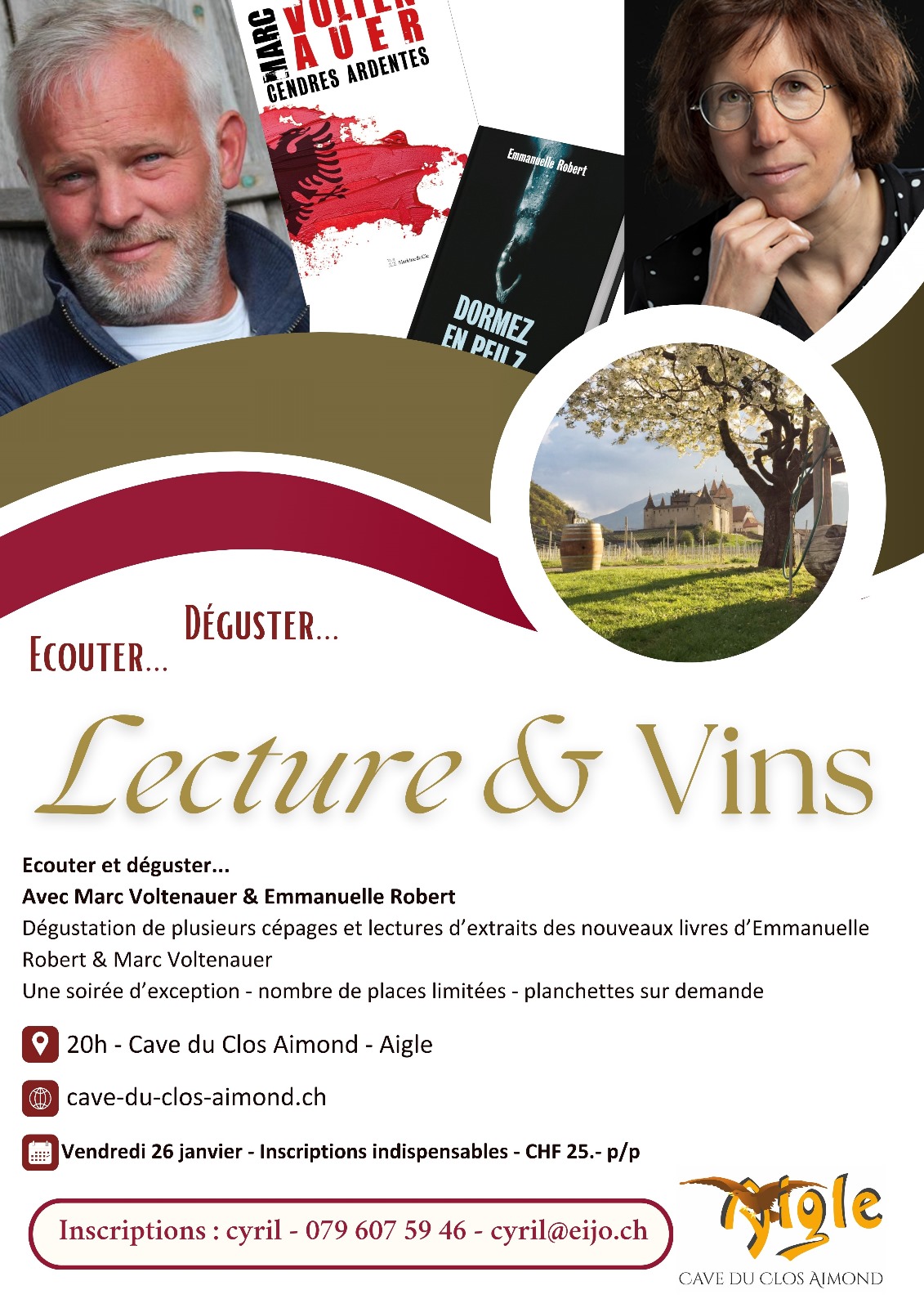 Cave du Clos Aimond, Lecture & Vins